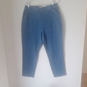 Croft & Barrow Women Straigh Mid Rise Blue Jeans Size XXL 97% Cotton Spadx